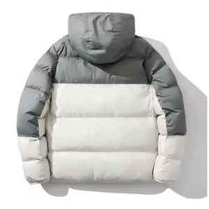 Veste matelassée noire pour homme de haute qualité, fermeture éclair, marque personnalisée, hiver, chaude, 100% polyester, rembourrage en duvet - Product Image 3