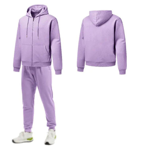 Hombres clásicos de moda OEM Diseño personalizado Su propio logotipo Trajes de chándal con cremallera completa con cremallera Algodón más cálido para adultos - Product Image 6