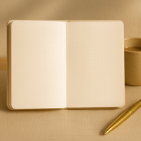 Carnet à couverture rigide en lin LABON A6, journal minimaliste uni, carnet en tissu beige neutre, logo personnalisé, cadeau OEM