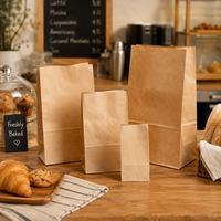 Bolsa de Papel Kraft Ecológica, Reciclable, Orgánica, de Alta Calidad, Libre de BPA, No Tóxica, de Grado Alimenticio, para Regalos, con Logotipo