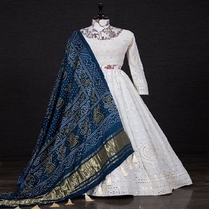 Phulkari Dupatta สำหรับผู้หญิง,สไตล์หนักมีเอกลักษณ์ทำด้วยมือเธรดทั้งหมดทำงาน Dupatta - Product Image 2