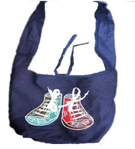 Bolsa de Compras Reutilizable Ligera con Cierre, Diseño Bohemio Geométrico, Ecológica, de Lona Vintage, con Logotipo Personalizado - Product Image 1