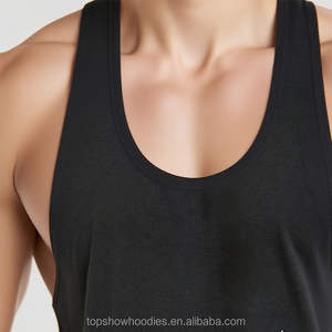 OEM personalizado deporte sin mangas del músculo camiseta sin mangas 100% algodón transpirable de punto Casual capucha XL para correr Fitness gimnasio hombres gimnasio Top - Product Image 2