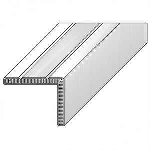 Angle d'escalier LM 25 x 20 mm, dispositifs d'aide, aluminium anodisé argenté, longueur 1000 mm, perforé d'un côté PG - Product Image 3