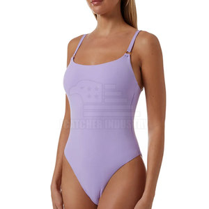 ชุดว่ายน้ำผู้หญิงชุดว่ายน้ำสีตัดกันสวมใส่สบายชุดว่ายน้ำไร้รอยต่อแบบยั่งยืน - Product Image 4