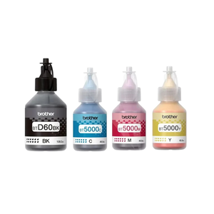 Brother D60 BT5000 Set of 4 Bottle for <b>Ink</b> <b>Refill</b> Kits for T920DW T925DW T4500DW Models - Product Image 1