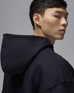 Sweat à capuche pour hommes de couleur noire de haute qualité sur mesure 100% coton conception de poche sérigraphie Streetwear pull à capuche pour hommes - Product Image 5