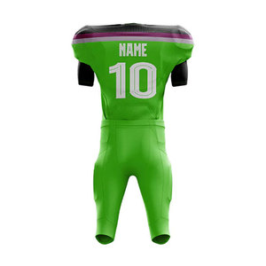 Uniforme de fútbol americano personalizado de alta calidad 100% poliéster transpirable sublimación diseño precio - Product Image 3