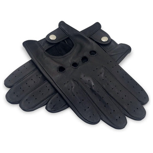 Gants de conduite professionnels en cuir d'agneau italien pour hommes avec logo personnalisé Gants en cuir uni pour les voyages d'hiver - Product Image 6
