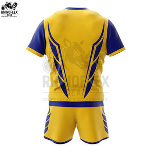 Vente flash, ensembles de maillots de rugby respirants à séchage rapide, grande taille pour hommes, personnalisables pour l'équipe, haute qualité, 100% polyester, usage adulte - Product Image 2