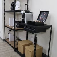 Étagères de rayonnage à palettes européennes réglables 1200*450*1800 mm, 4 niveaux, sans boulons, revêtement poudré, robustes, durables, en fer, empilables
