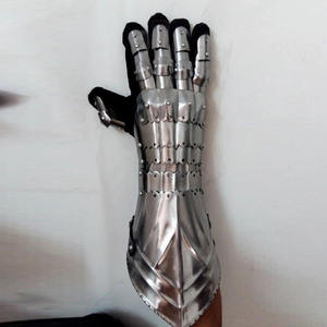 GUERRERO MEDIEVAL METAL GÓTICO ESTILO CABALLERO GUANTES ARMADURA FUNCIONAL GUANTES - Product Image 4