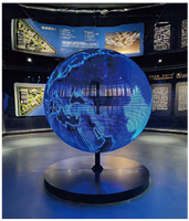 Affichage LED sphérique transparent P3.91 7.81 mm, affichage LED en forme de boule utilisé pour les musées, les grands centres commerciaux, la publicité, les expositions