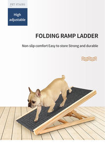 Wholesale Modern Durable Customized Wood Cat Pet Ladder Ramp Stairs Exercise Toy for <b>High</b> <b>Beds</b> - Product Image 3