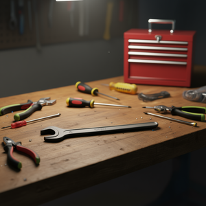 Clé à molette ouverte de 30 mm, modèle 894, blanche, outil d'atelier noir de 263 mm de longueur - Product Image 3