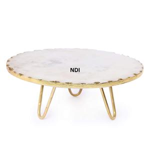 ขาตั้งเสิร์ฟขนมผลไม้โลหะทรงกลม ดีไซน์สวยงาม ตกแต่งพิเศษ พร้อมโครงโลหะ สำหรับใช้ในบ้านและโรงแรม - Product Image 3