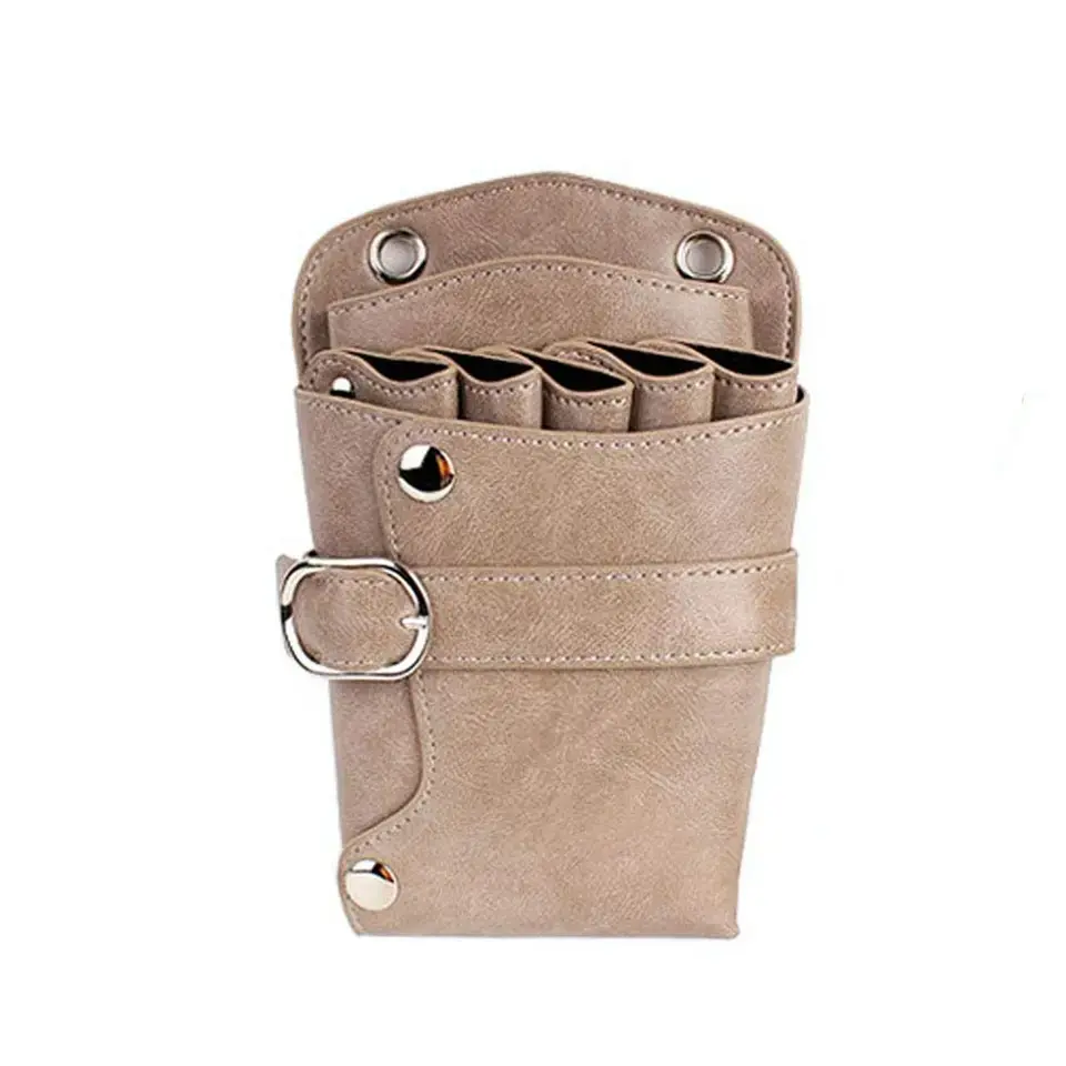 Hairdressing Holsters Bag PU Leather Multi-Function Beauty Tool Portable Adjustable Strap Belt Holster Pouch for Salon