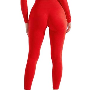 Leggings de yoga à taille élastique pour femmes, séchage rapide, leggings de performance pour femmes, leggings de course et de yoga en spandex et nylon, leggings taille haute - Product Image 2
