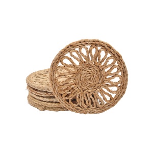 "<b>Woven</b> Jute Linen Eco-Friendly <b>Coasters</b> & Placemats Colorful Hemp Rope Household Use" - Product Image 3