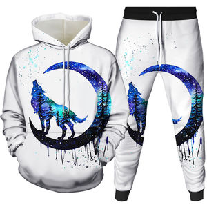 Chándal de invierno con estampado de lobo para hombre hecho a medida de alta calidad para correr-Venta al por mayor - Product Image 5