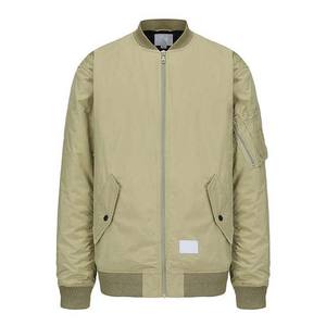 Veste bomber de très haute qualité en tissu Polestar, couleur kaki, pour homme, fermeture éclair sur le devant, deux poches latérales - Product Image 1