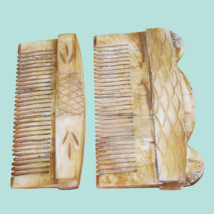 Peine plegable de bambú ecológico de tamaño de viaje Accesorio de estilo en movimiento Producto de artesanía de Bambú - Product Image 2