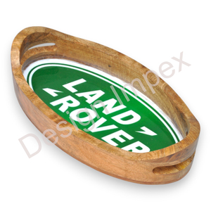 ถาดเสิร์ฟชากาแฟพร้อมที่จับทนทานมากถาดไม้มียี่ห้อตามสั่งถาดไม้ของขวัญสำหรับการส่งเสริมการขาย - Product Image 6