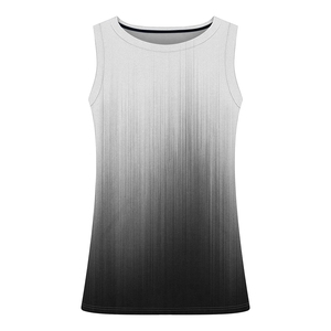 Fashion Hot Sale Breathable Quick Dry Cotton/Polyester Unisex Workout Tank Top with Custom <b>Logo</b> Summer for Men Women - Product Image 1