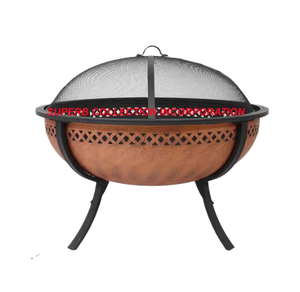 Wood Burning Outside Patio Garden <b>Heater</b> Antique Finished Copper Fire Pit High Quality Footrest Metal Iron Fire Pit Table - Product Image 5