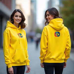 Nueva sudadera informal con capucha para mujer con manga larga/Top cálido con capucha de invierno con bolsillo/Sudadera con capucha para mujer con logotipo impreso personalizado - Product Image 6