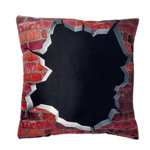 Coussin décoratif réversible T-REX Tyrannosaurus Rex en polyester, design dinosaure - Product Image 2