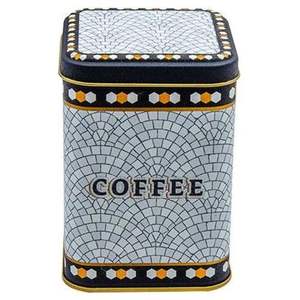 90x90x125 mm Geometric Mosaic Pattern Square <b>Metal</b> Tin Box 1L Slip Lid Food Storage & <b>Container</b> - Product Image 2