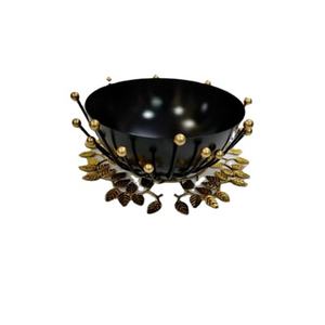 Bol de service artistique en argent à pieds griffes, plat central unique en métal pour repas de luxe et décoration de table remarquable - Product Image 5