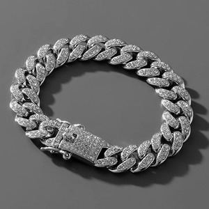 Cadena cubana de Hip Hop de lujo diseño único personalizado GRA certificado VVS Moissanite Cadena de Diamantes Joyería Fina collar helado fo - Product Image 4