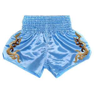 Pantalones Cortos de Muay Thai Unisex Personalizados 100% Satén de Tiro Alto Pantalones Cortos Thai Sublimación Tailandia Muay Thai Shorts Fighting Grappling Martial - Product Image 3