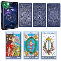 Cartes de tarot de haute qualité de la marque ROYAL, papier noir et violet 310 g/m², finition lisse, vernis à base d'eau, 78 cartes par jeu, 75x130 mm