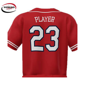 Conjuntos de uniformes de camiseta de béisbol para exteriores para jóvenes, ropa deportiva de diseño personalizado, camiseta de béisbol transpirable - Product Image 6