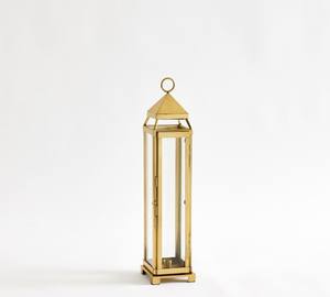 Modern Gold Metal <b>Lantern</b> Candle Holder Decorative Gold and Glass <b>Lantern</b> <b>Tall</b> Gold <b>Lantern</b> for Weddings and Events - Product Image 4