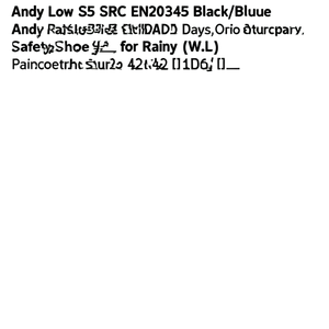 Calzado de Seguridad Andy Low S3 SRC EN20345 Negro/Azul Talla 42 (W.L) para Días Lluviosos - Product Image 2