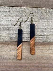 Boucles d'oreilles rondes en bois bohème bijoux accessoires goutte géométrique à la main grandes boucles d'oreilles clous d'oreille de haute qualité - Product Image 3