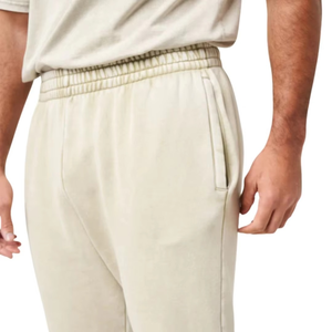 Hombres Algodón Jogger Pantalones Casual Pantalones de chándal Cintura elástica Cordón cónico Bottoms Gym Athletic Loungewear Venta al por mayor OEM - Product Image 2