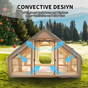 Tenda da Campeggio Gonfiabile di Alta Qualità, Impermeabile, Antivento, Calda, Antizanzare, Portatile, Realizzata in Tessuto Oxford, Tela, Cotone e PVC - Product Image 3