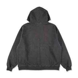 Street wear Clothing Manufacturer <b>Blanket</b> Hoodie <b>Oversized</b> Boxy Men Zip up Hoodie Premium Fleece 450GSM Men's Hoodies 2026 - Product Image 6