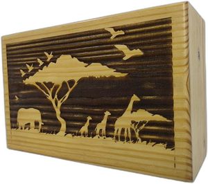 Urnes de crémation en bois arbre de vie fabriquées à la main pour cendres humaines adulte grande boîte d'urne funéraire urnes funéraires pour columbarium - Product Image 5