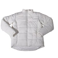 Veste imperméable coupe-vent unisexe de haute qualité en coton 100% épais, imprimée numériquement, couleur unie blanche, avec logo personnalisé OEM