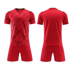 Conjunto de camiseta de fútbol de equipo personalizado de alta calidad, 100% poliéster, armadura acolchada de secado rápido, uniforme de liga de fútbol Unisex, Kit de diseño OEM - Product Image 1