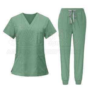 ชุดยูนิฟอร์มแพทย์ผ้าคอตตอน/โพลีเอสเตอร์คุณภาพดีไซน์ใหม่ สำหรับฝึกอบรม ตรวจจับเข็ม ตัดเย็บไร้รอยต่อ สำหรับผู้หญิง มีสินค้าในสต็อก - Product Image 2