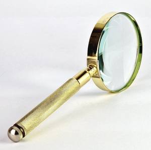 Loupe à main Loupe grossissante 90 mm Lentille en verre optique Classique en laiton Métal Loupe grossissante Lecture Passe-temps Enfants Personnes âgées - Product Image 4