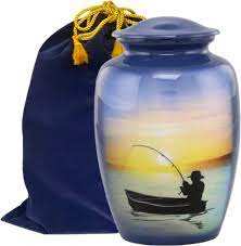 Hot Classic Brass Cremation Urn High Quality Enamel Human Ashes Storage Indian Handicraft Direct Manufacturers <b>Funeral</b> <b>Supplies</b> - Product Image 2