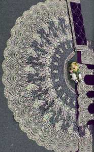 最畅销的高品质印度设计师重型刺绣乔其纱婚礼派对礼服现成的Lehenga Choli DupattaSuit - Product Image 2